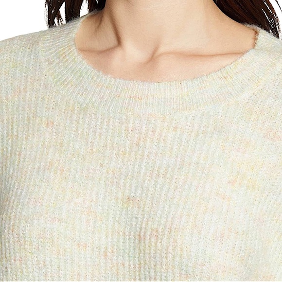 BP size Xs from Nordstrom fuzzy cream marl sweater with rainbow speckles EUC - Picture 2 of 16